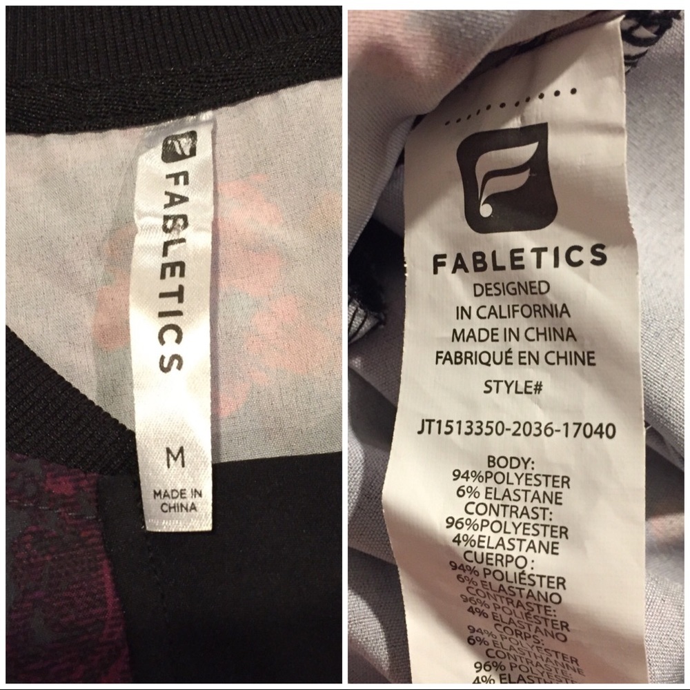 Fabletics Ithaca Romantic Print Jacket Medium Pur… - image 6